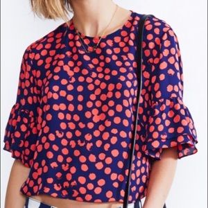 Rebecca Minkoff Polka Dot Blouse